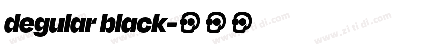 degular black字体转换